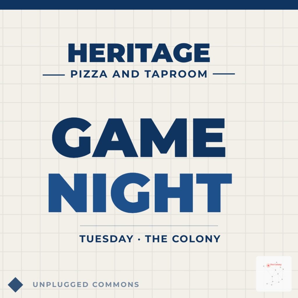 Game Night at Heritage Pizza